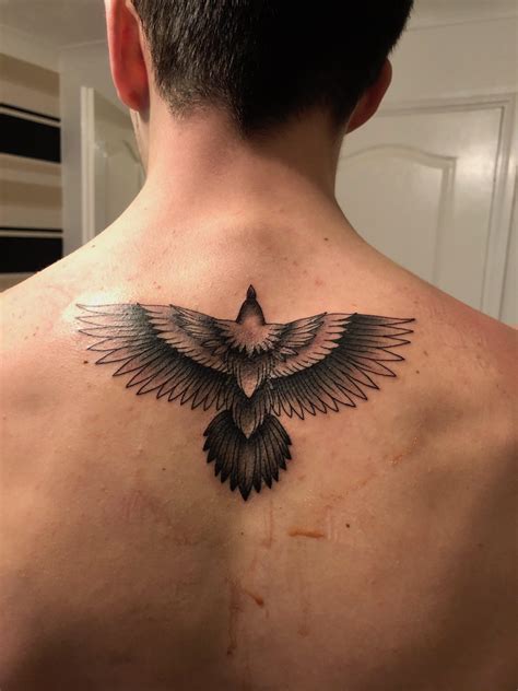 eagle back tattoo